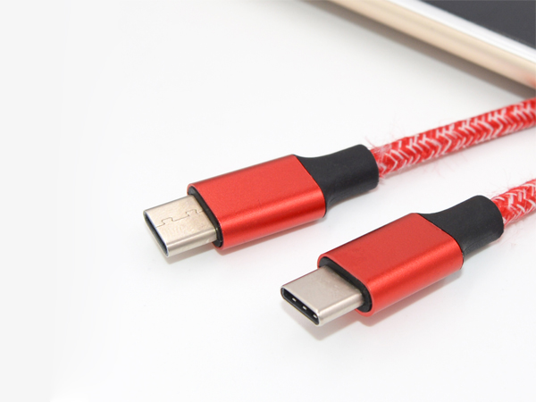 USB C to C Plug Cable 1m Nylon Braided cable
