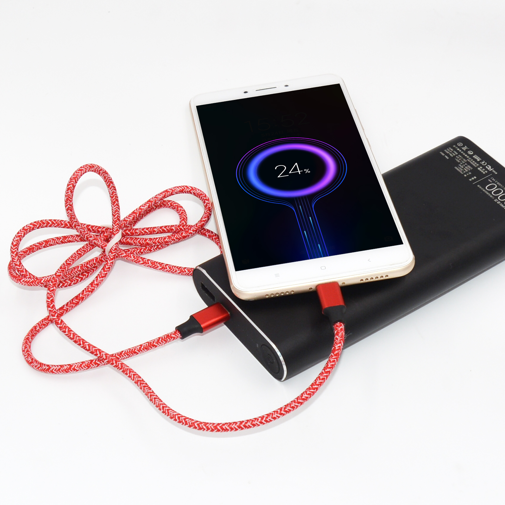 USB C to C Plug Cable 1m Nylon Braided cable